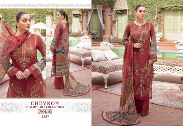 Shree Chevron Luxury Lawn Collection 8 Pakistani Salwar Suits